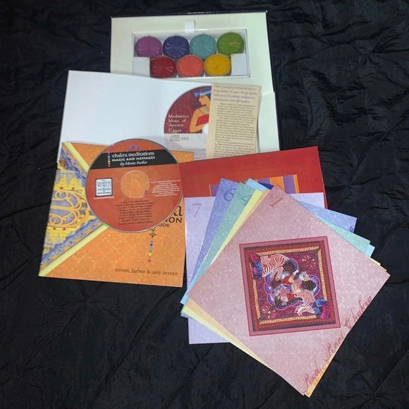 6pc Chakra Meditation Set Tarot Oracle Cards Kit , CD , Cassettes, Books & More - Picture 7 of 13